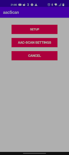 Android application AAC-Scan screenshort