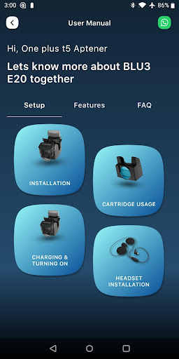 BluArmor - Companion App Screen 3