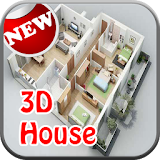 3D Simple House Plan icon