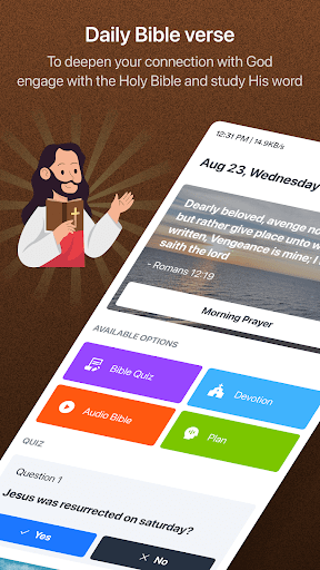 Android application Holy Bible- KJV, Verse & Audio screenshort