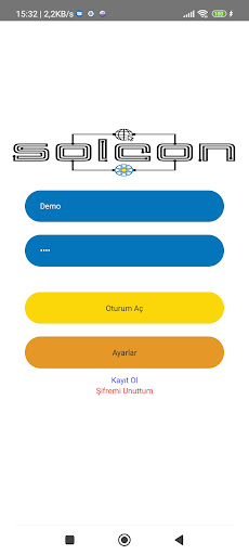Android application Solcon screenshort