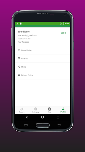 Android application Green house screenshort