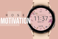 Rose Motivation Watch Faceのおすすめ画像1