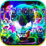 Cover Image of Download Smoke effect 3D Colorful Skull  APK