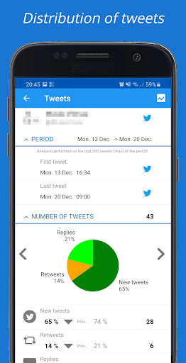 Evaneto, monitoring on Twitter Screen 3