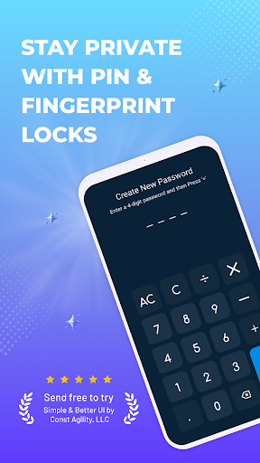 Android application Calculator Photo Vault Safe screenshort