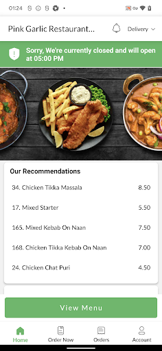 Pink GarlicRestaurant&Takeaway Screen 2