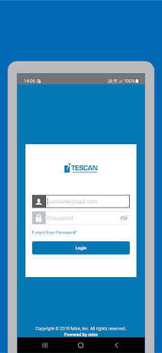 Android application SMS TESCAN screenshort