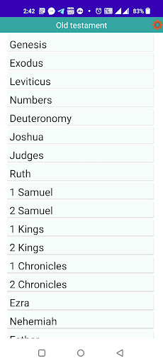 Android application Holy Bible ( English ) screenshort
