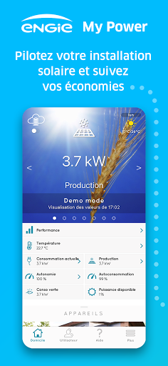 Android application ENGIE My Power screenshort