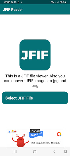 Android application JFIF Viewer & Converter screenshort
