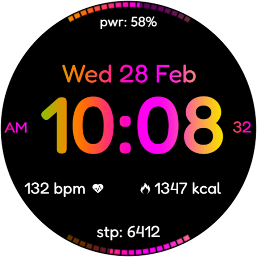 Digital Alidum 01 Watch face Download on Windows
