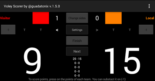 Voley Marcador Screen 2