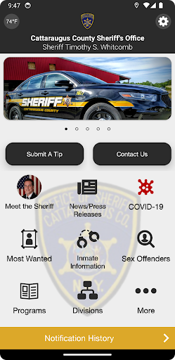 Android application Cattaraugus County Sheriff screenshort