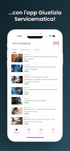 Giustizia Servicematica Screen 3