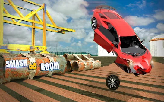 Crash Car Engine Beam Damage Sim – Speed Bumps screenshot 8