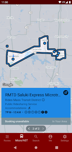 Rides MTD Screen 2
