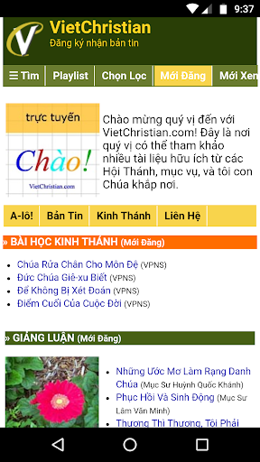 Android application VietChristian screenshort