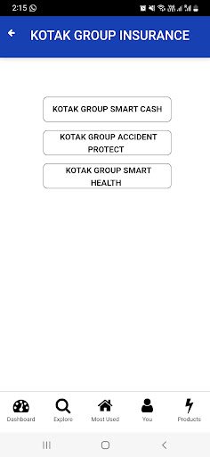 Android application VMSfinserv screenshort