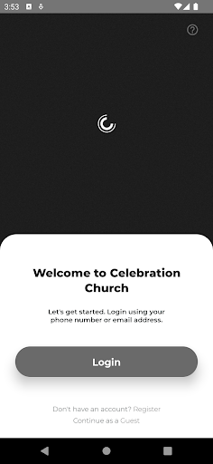 Android application The Celebration App screenshort