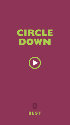 Android application Circle Down Game screenshort