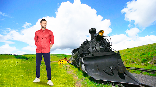 Android application Ancient Train Photo Editor screenshort