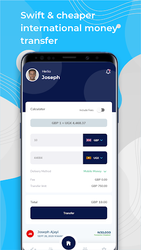 Android application Ileero Remit screenshort