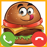 Cover Image of Download Fake Call Burger Game  APK