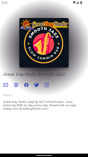 Great Day Radio Smooth Jazz Screen 3