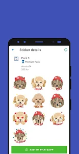 WASticker anime dog pets