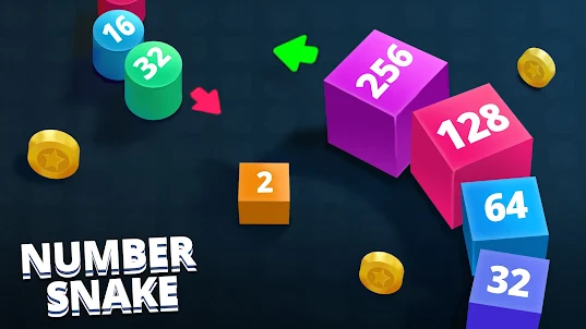Number Snake: 2048.io Games