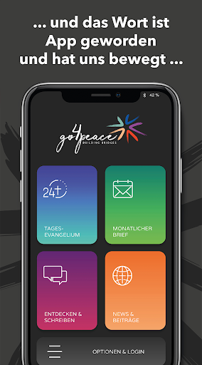 Android application go4peace screenshort