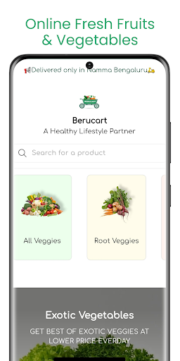 Android application Berucart : Online Shopping App screenshort