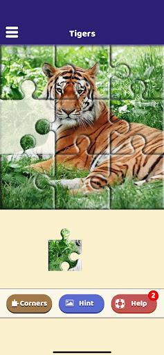 Android application Tiger Love Puzzle screenshort