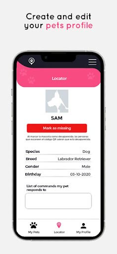 Find Me! Lost & Found App Screen 3