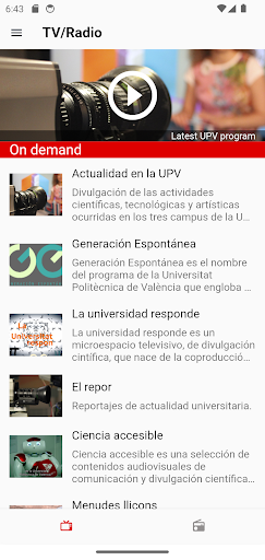UPV - Politècnica de València Screen 3