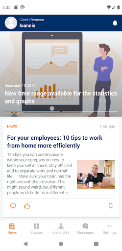 Android application Launch by ORTEC screenshort
