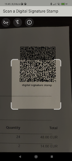 Android application Invoice Verif screenshort