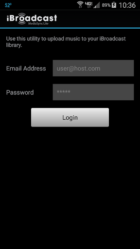 Android application iBroadcast MediaSync Lite screenshort