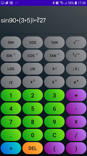 Android application EasyCalc screenshort