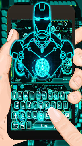 Android application AI Neon Robot Theme screenshort
