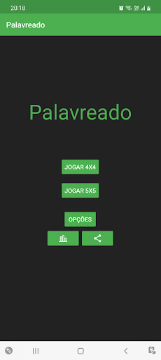 Android application Palavreado screenshort