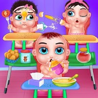 Triplet baby babycare няня для новорожденных