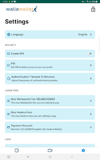 Screenshot of Wallawallet