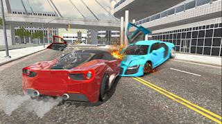 Mega Racing Car Crash Stunt - Screenshot 1