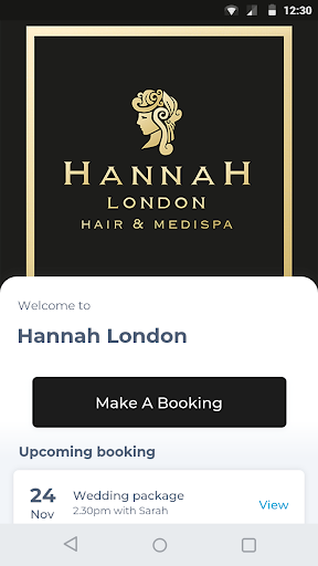 Android application Hannah London screenshort