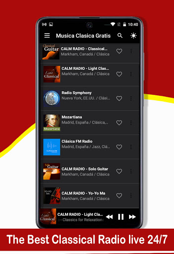 Classical music radio Screen 2