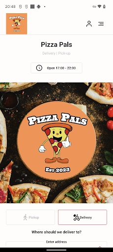 Android application Pizza Pals screenshort