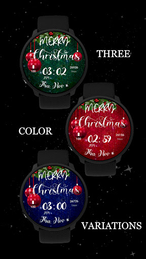 Merry Christmas Watch face Screenshot