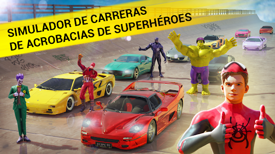Spider Superhero GT Car Stunt
